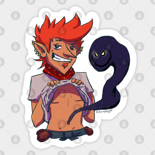 bomBARDed - Randy & Eddy Sticker by DarkMysteryCat